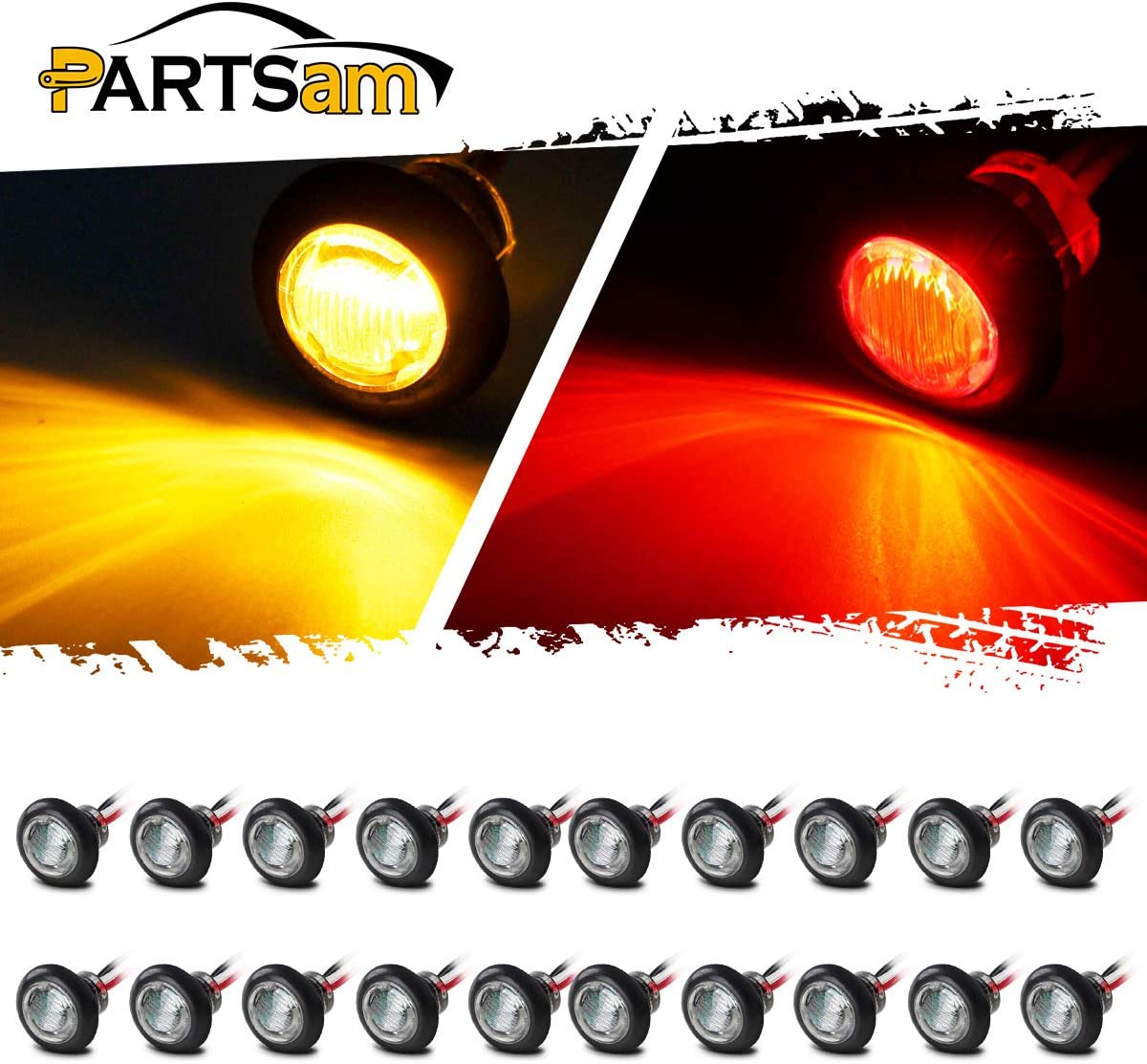 사각 방수 LED 작업 조명, 핫 세일 LED 측면 조명, 12V LED 측면 마커 조명, 트럭용 LED 측면 마커 조명, 3/4인치 LED 측면 마커 조명