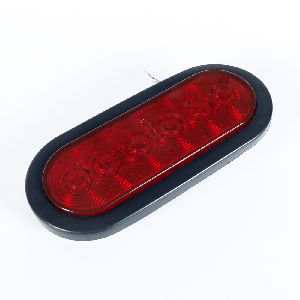 빨간색 LED 6"인치 타원형 테일 라이트