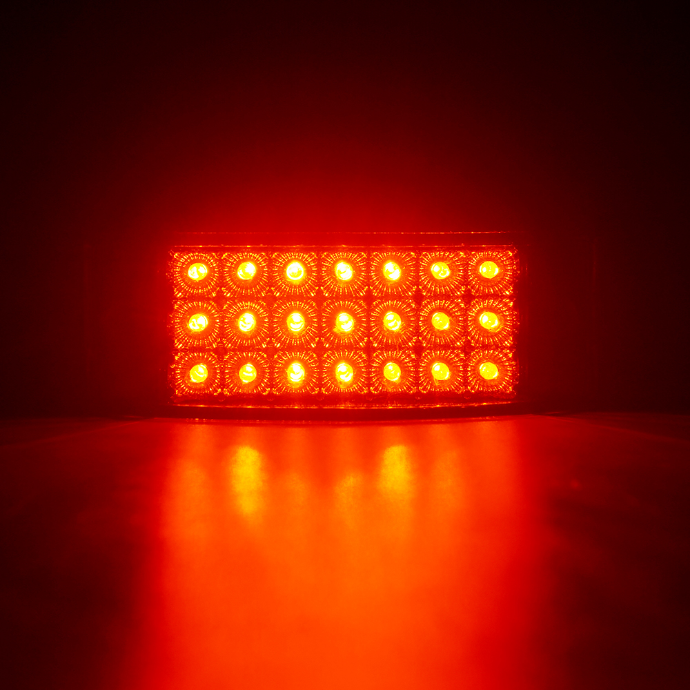  6 "빨간색 사각형 LED 테일 라이트