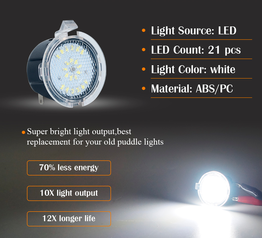 백색 LED 미러 백미러 조명, 퍼들 LED 미러 백미러 조명, 도요타 LED 사이드 미러 퍼들 백미러 조명, 툰드라 LED 사이드 미러 퍼들 백미러 조명, 세쿼이아 LED 사이드 미러 백미러 조명