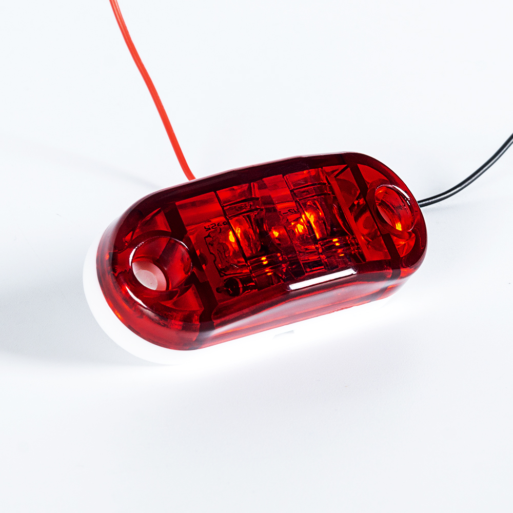 3 인치 빨간색 H 자형 LED 사이드 마커 표시등