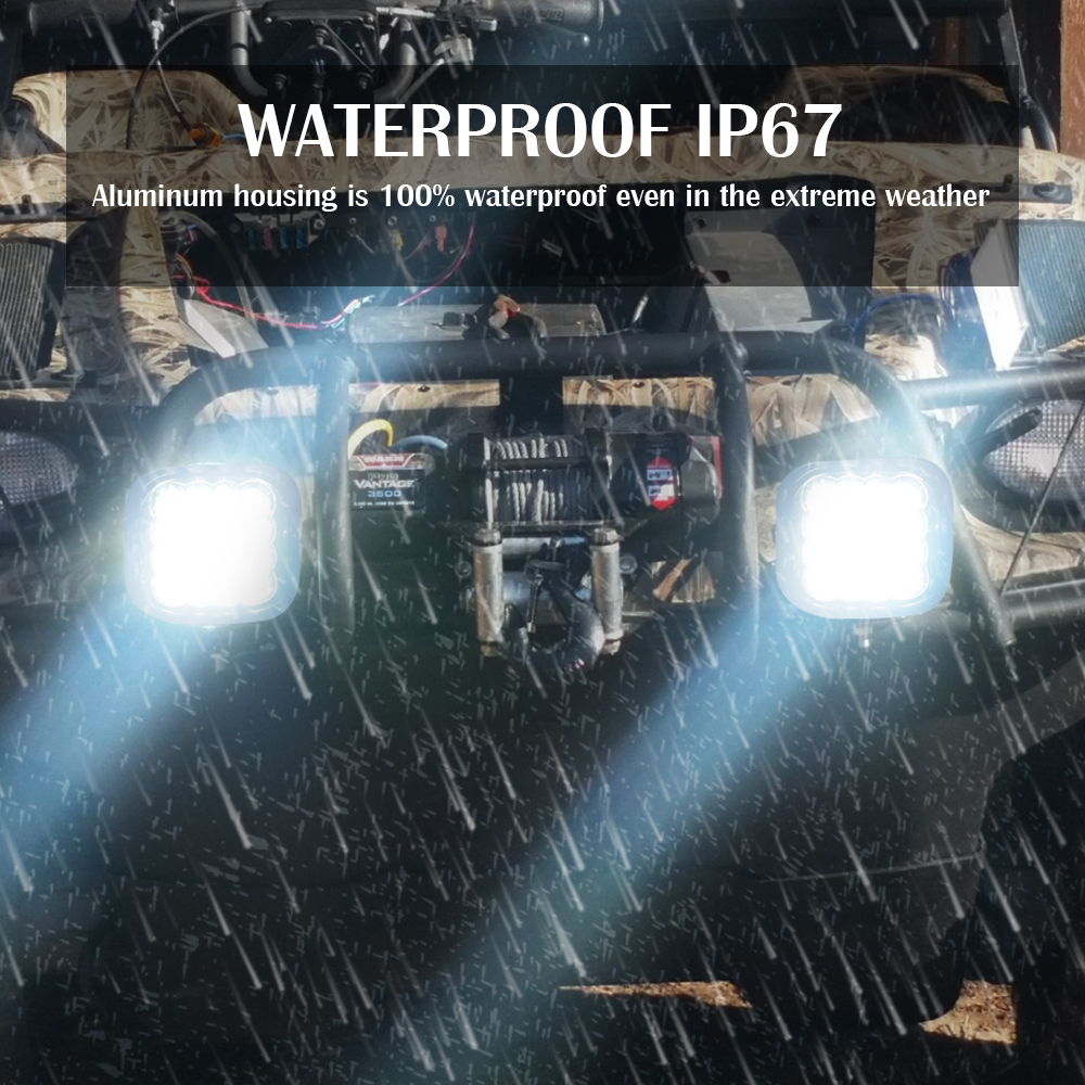 흰색 5 인치 LED 트럭의 작업 구동 조명