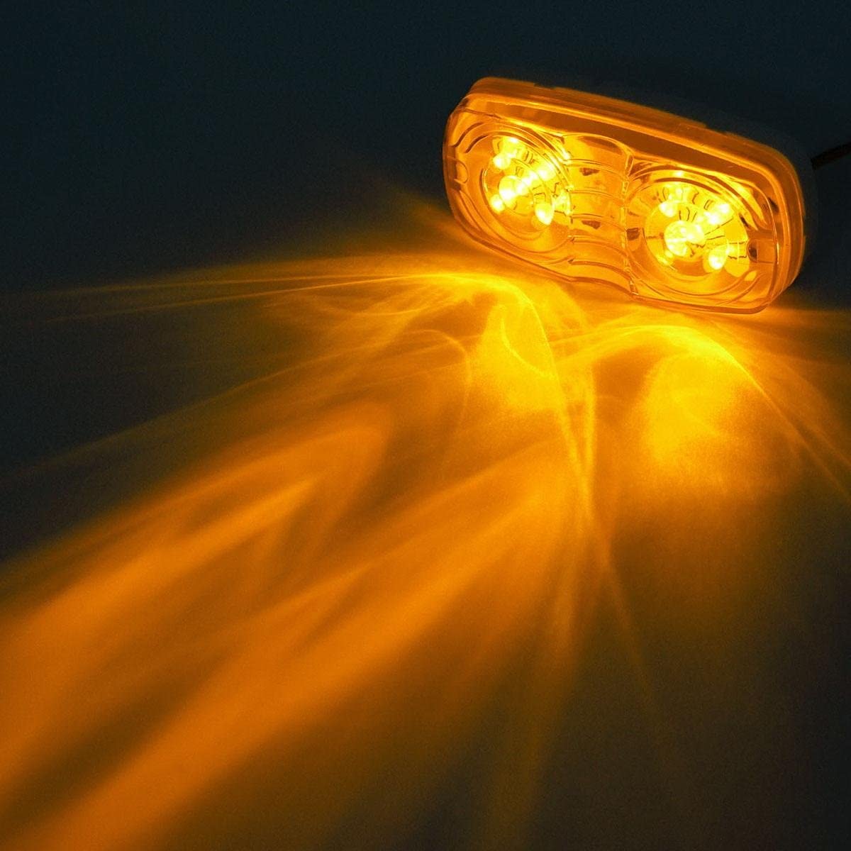 Led 마커 라이트,더블 불스아이 LED 마커 라이트,호박색 Led 마커 조명,예고편용 호박색 Led 마커 조명,트레일러용 이중 불스아이 LED 마커 조명