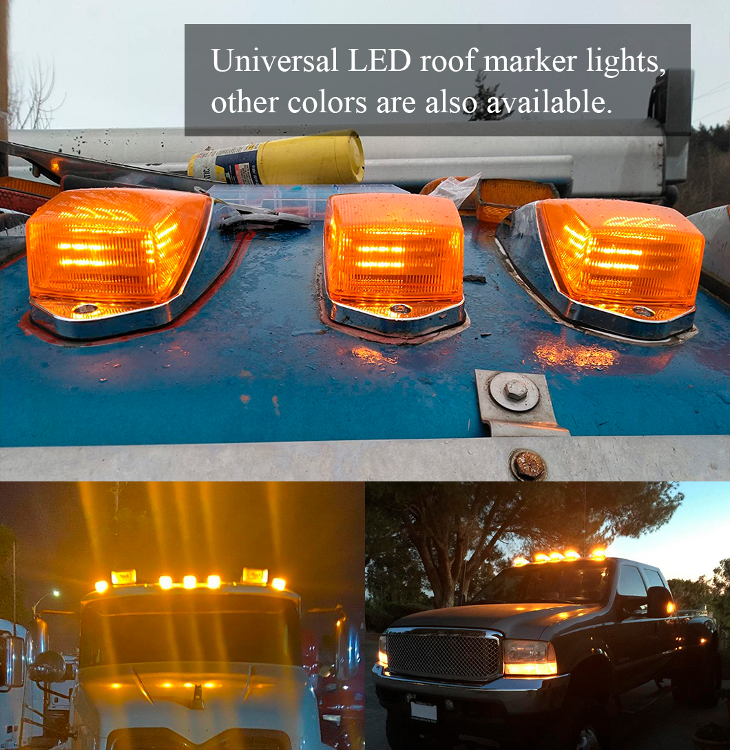 크롬베이스가있는 상단 지붕 달리기 조명.