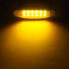 노란색 | 직사각형 | 크롬/스테인리스 아이언이있는 LED 마커 클리어런스 라이트