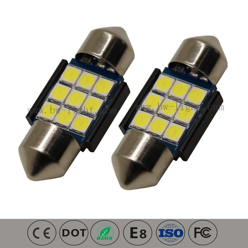 31mm Super Bright LED 돔 전구 자동차 조명 