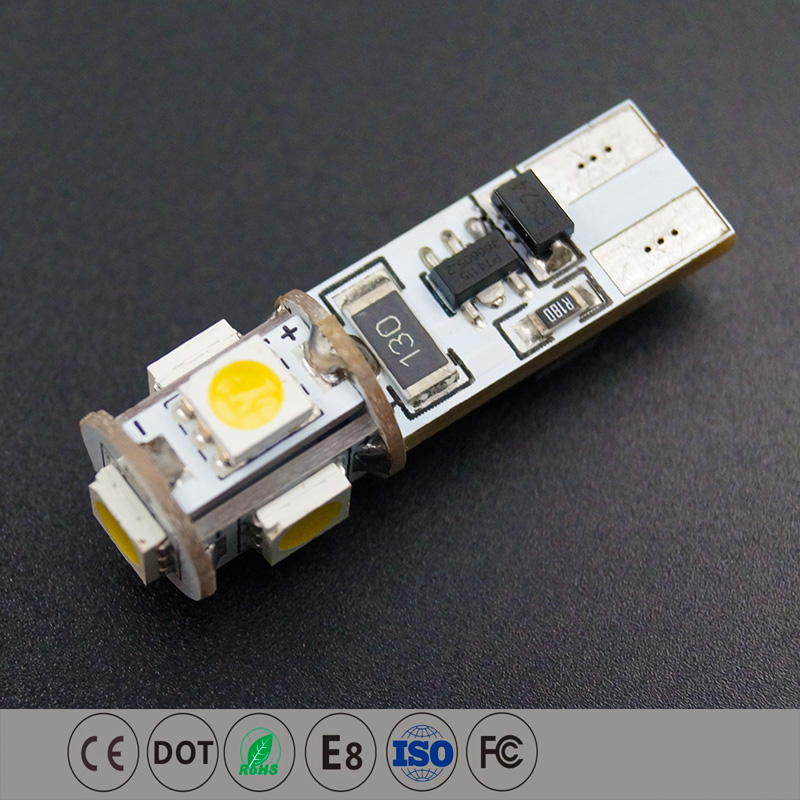 T10 LED 웨지 전구 CANBUS 오류 무료 내부 전구