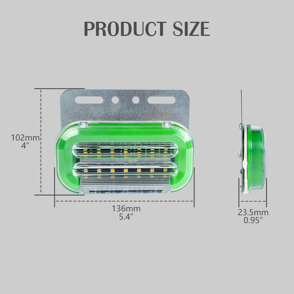 화물을위한 마커 조명, 트럭 용 마커 조명,화물 마커 조명, 녹색 LED 마커 조명, 트레일러 용 LED 마커 조명
