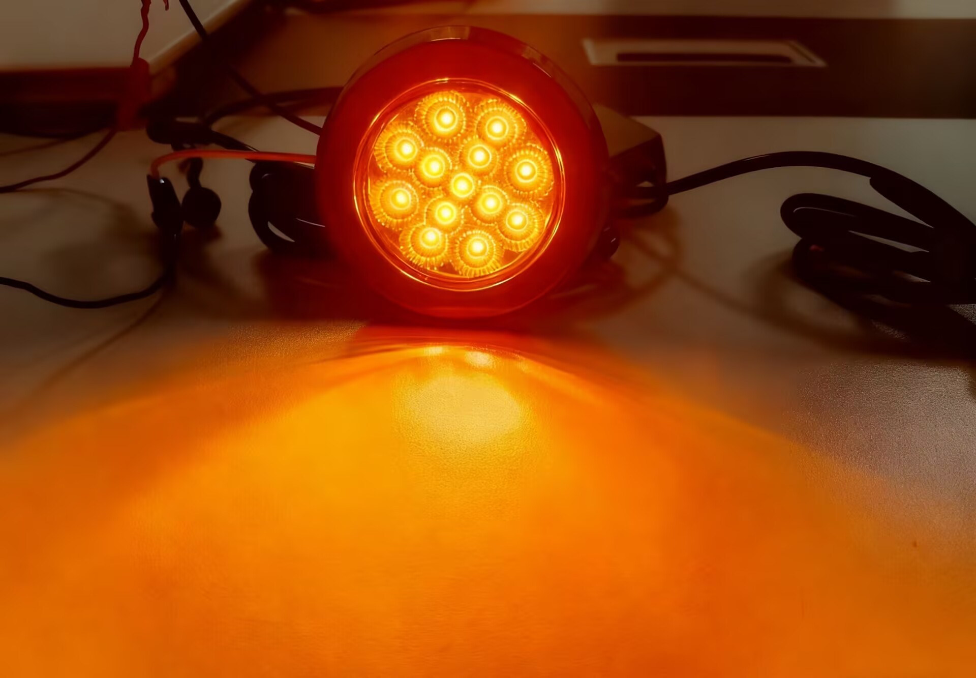 2.5" 원형 LED 측면 마커 조명 원형 트레일러 트럭 조명