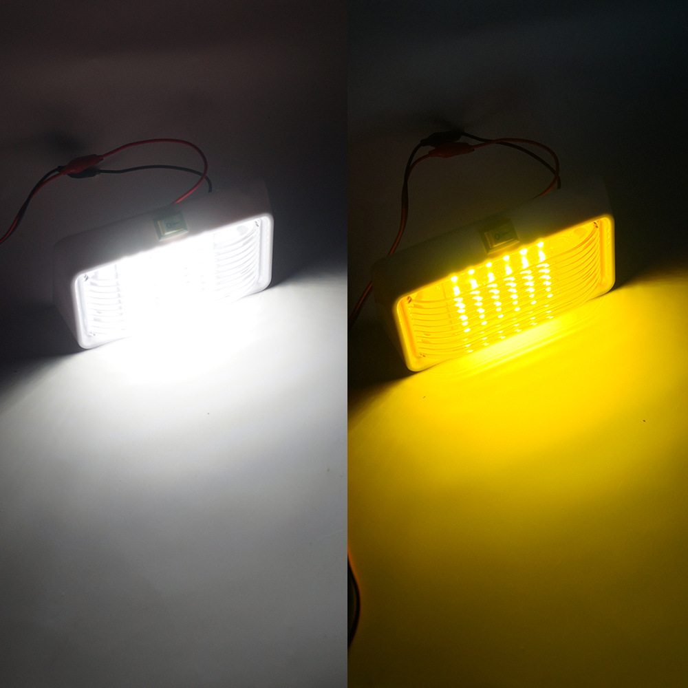 12V 직사각형 RV 차양 조명 