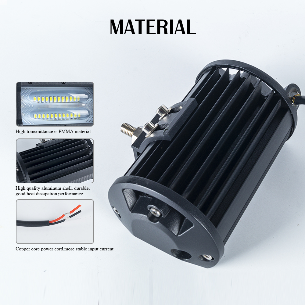 72w 사각형 스팟 빔 LED 투르크 트레일러 용 드라이빙 라이트 라이트 