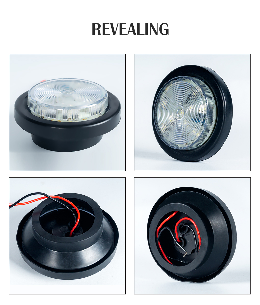 방수 LED 클리어런스 측면 마커 조명, 라운드 LED 클리어런스 측면 마커 조명, 트레일러 LED 클리어런스 측면 마커 조명, 방수 라운드 LED 클리어런스 측면 마커 조명, 방수 트레일러 LED 클리어런스 측면 마커 조명