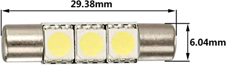 29mm 자동차 내부 전구 선 바이저 램프 LED 자동차 조명 