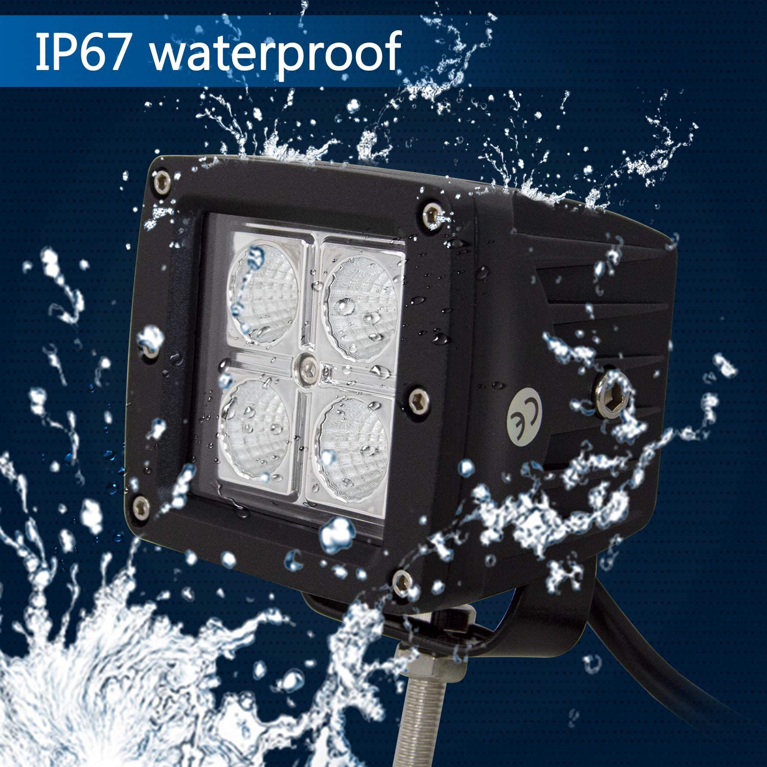 12W LED 작업 조명, 12W 노란색 LED 작업 조명, 사각형 LED 작업 조명, 12W 정사각형 LED 작업 조명, LED Cree Work Light