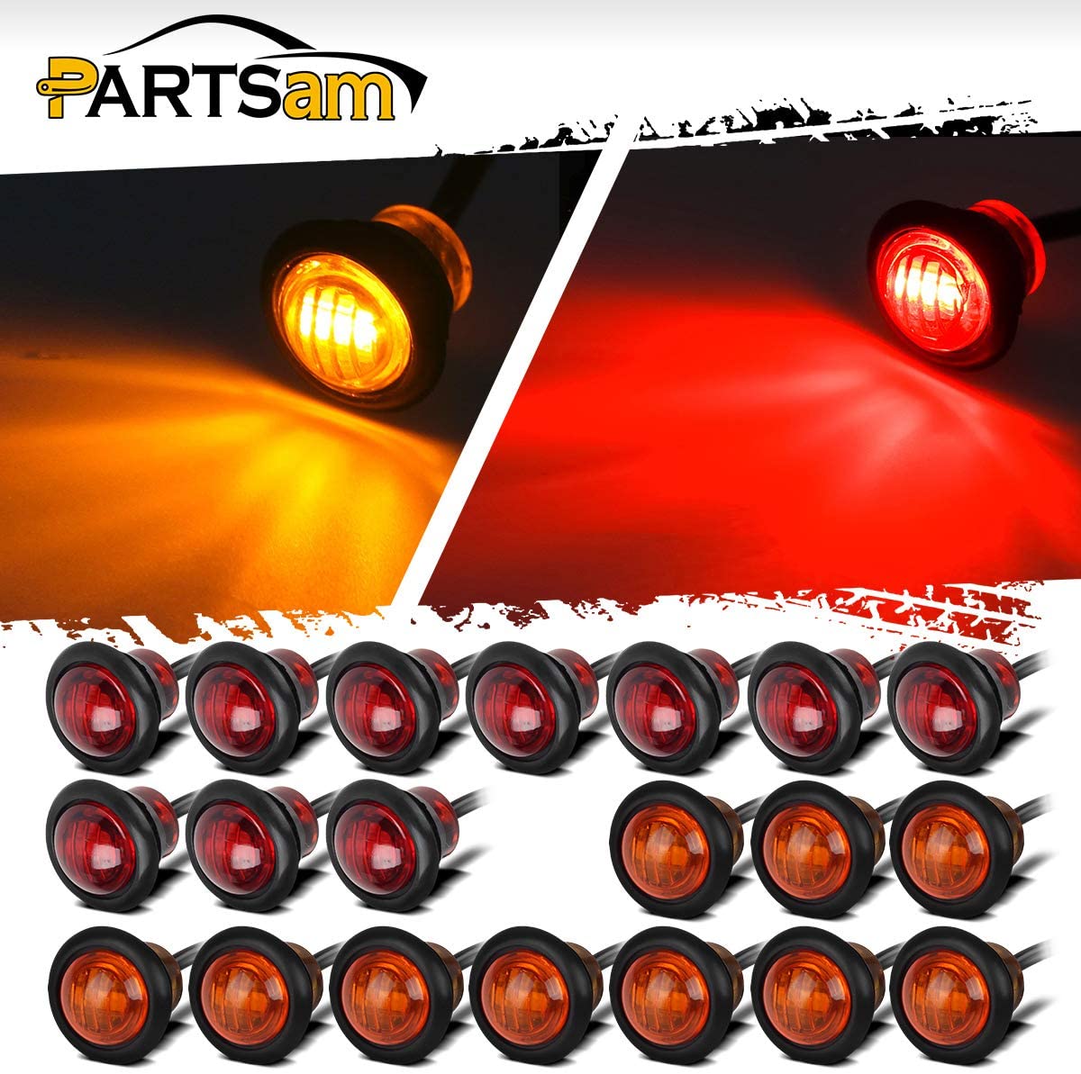 27와트 LED 작업등, 사각 방수 LED 작업등, T10 파란색 LED 자동차 전구, 파란색 인테리어 LED 자동차 전구, 3/4인치 LED 사이드 마커 라이트